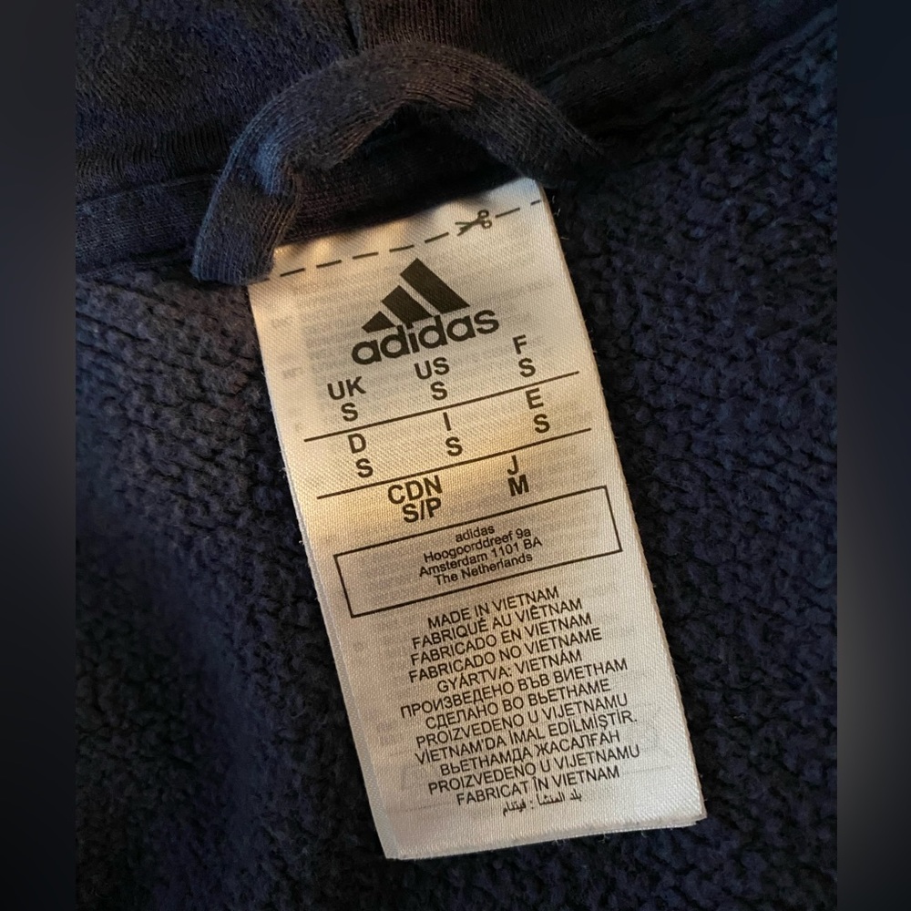 Adidas hooded zip-up sweatshirt - Picture 4 of 7